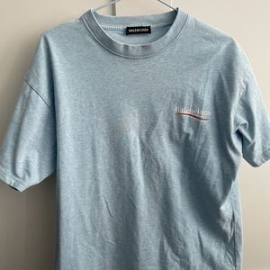 Balenciaga Baby Blue Oversize T-shirt